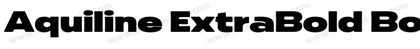 Aquiline ExtraBold BoldVersion 100字体转换